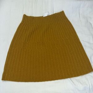 Mustard sweater skirt